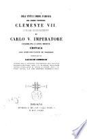 Della venuta... in bologna del S. P. Clemente VII per la coronazione di Carlo V, imperator ... 1530