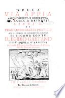 Della via Appia riconosciuta e descritta da Roma a Brindisi libri IV.