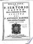 Della vita del P. Sertorio Caputo della Compagnia di Giesu