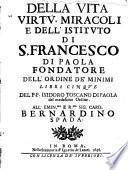 Della vita ... di S. Francesco di Paolo