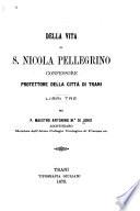 Della vita di S. Nicola Pellegrino