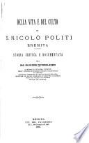 Della vita e del culto di S. Nicolò Politi eremita