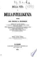 Della vita e della intelligenza