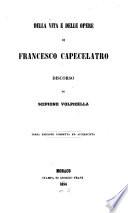 Della vita e delle opere di Francesco Capecelatro discorso