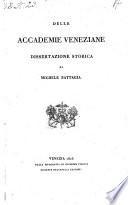 Delle accademie veneziane