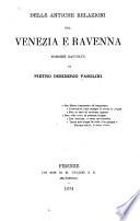 Delle antiche relazioni fra Venezia e Ravenna