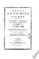 Delle antichità picene dell'abate Giuseppe Colucci patrizio camerinese. Tomo 1. (-31.) ..