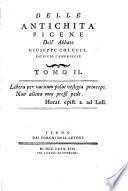 Delle antichità picene