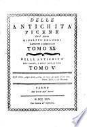 Delle Antichitá Picene