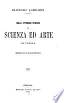 Delle attinenze storiche fra scienza ed arte in Italia: Medio evo e rinascimento