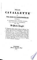 Delle cavallette de del modo di distruggerle, opera in circostanza della invasione avvenuta nella provincia de Caltanissetta nel 1832