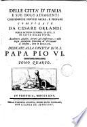 Delle città d'Italia e sue isole adjacenti compendiose notizie