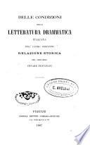 Delle condizioni della letteratura drammatica italiana nell' ultimo ventennio