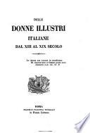 Delle donne illustri italiane dal 13. al 19. secolo