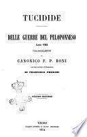 Delle guerre del Peloponneso libri 8. Tucidide