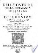 Delle guerre della Germania Inferiore istoria