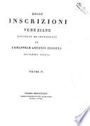 Delle inscrizioni veneziane