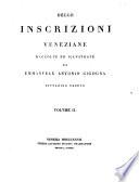 Delle inscrizioni Veneziane