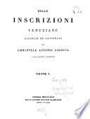 Delle inscrizioni veneziane