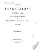Delle inscrizioni Veneziane
