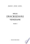 Delle inscrizioni veneziane