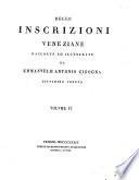 Delle inscrizioni Veneziane
