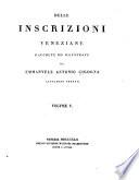 Delle inscrizioni Veneziane