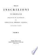 Delle inscrizioni veneziane