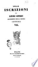 Delle iscrizioni di Luigi Muzzi accademico della Crusca