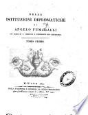 Delle istituzioni diplomatiche di Angelo Fumagalli già abate di S. Ambrogio e presidente dei Cisterciesi