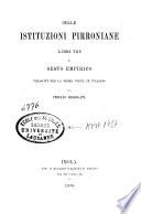 Delle istituzioni pirroniane