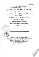Delle lettere di uomini illustri pubblicate ora per la prima volta