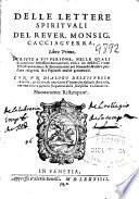 Delle lettere spirituali del Reuer. Monsig. Cacciaguerra
