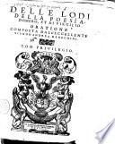 Delle lodi della poesia, d'Omero, et di Virgilio. Oratione composta dall'eccellente signor' Andrea Menechini