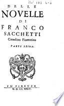 Delle Novelle di Franco Sacchetti