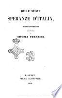 Delle nuove speranze d'Italia presentimenti