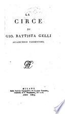 Delle opere di Gio. Battista Gelli