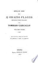 Delle opere di Q. Orazio Flacco