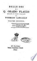 Delle opere di Q. Orazio Flacco recate in versi italiani. Tomo 1. [-4.]