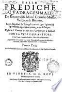 Delle Prediche ... Monsignor F. Cornelio Musso