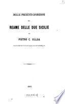 Delle presenti condizioni del reame delle Due Sicilie