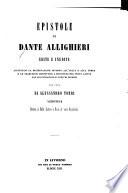 Delle prose e poesie liriche: Epistole, per cura di Alessandro Torri