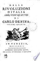 Delle Rivoluzioni D'Italia Libri Ventiquattro