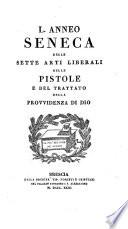 Delle sette arti liberali, delle pistole e del trattato della provvidenza di Dio