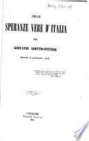 Delle speranze vere d'Italia