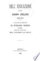 Dellʹeducazione secondo Iacopo Stellini somasco