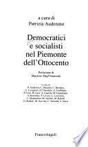 Democratici e socialisti nel Piemonte dell'Ottocento