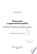 Democrazia e rappresentanza politica