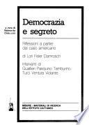 Democrazia e segreto