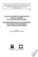 Demokratische Rechtsstaatlichkeit nach Ende von Faschismus und Nationalsozialismus